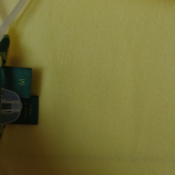 Oilily Lightweight LS Ruffle Cuff Drape V-Neck Yellow Green Floral Graphic Top - Picture 6 of 12